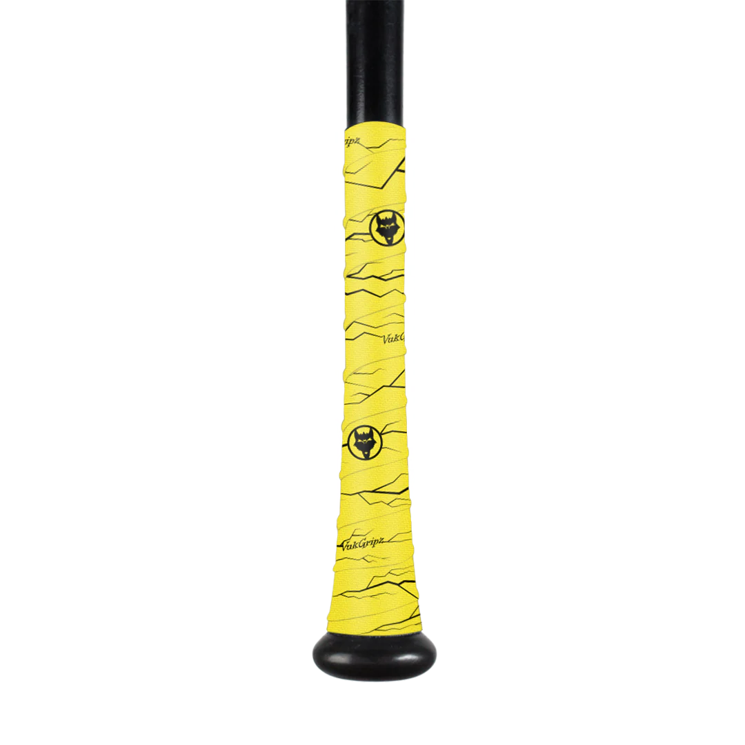 VukGripz Pulse Series Bat Grip Tape-Yellow