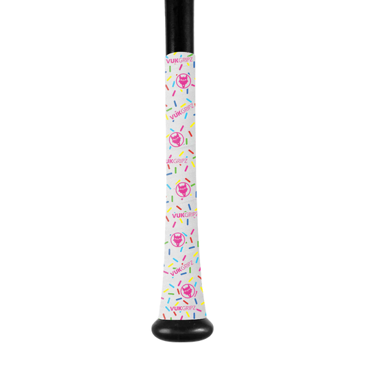 VukGripz Limited Edition Donut Bat Grip Tape Collection - Cream Puff (White Donut)