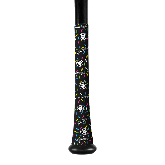 VukGripz Limited Edition Donut Bat Grip Tape Collection - Brownie Crumble (Black Donut)