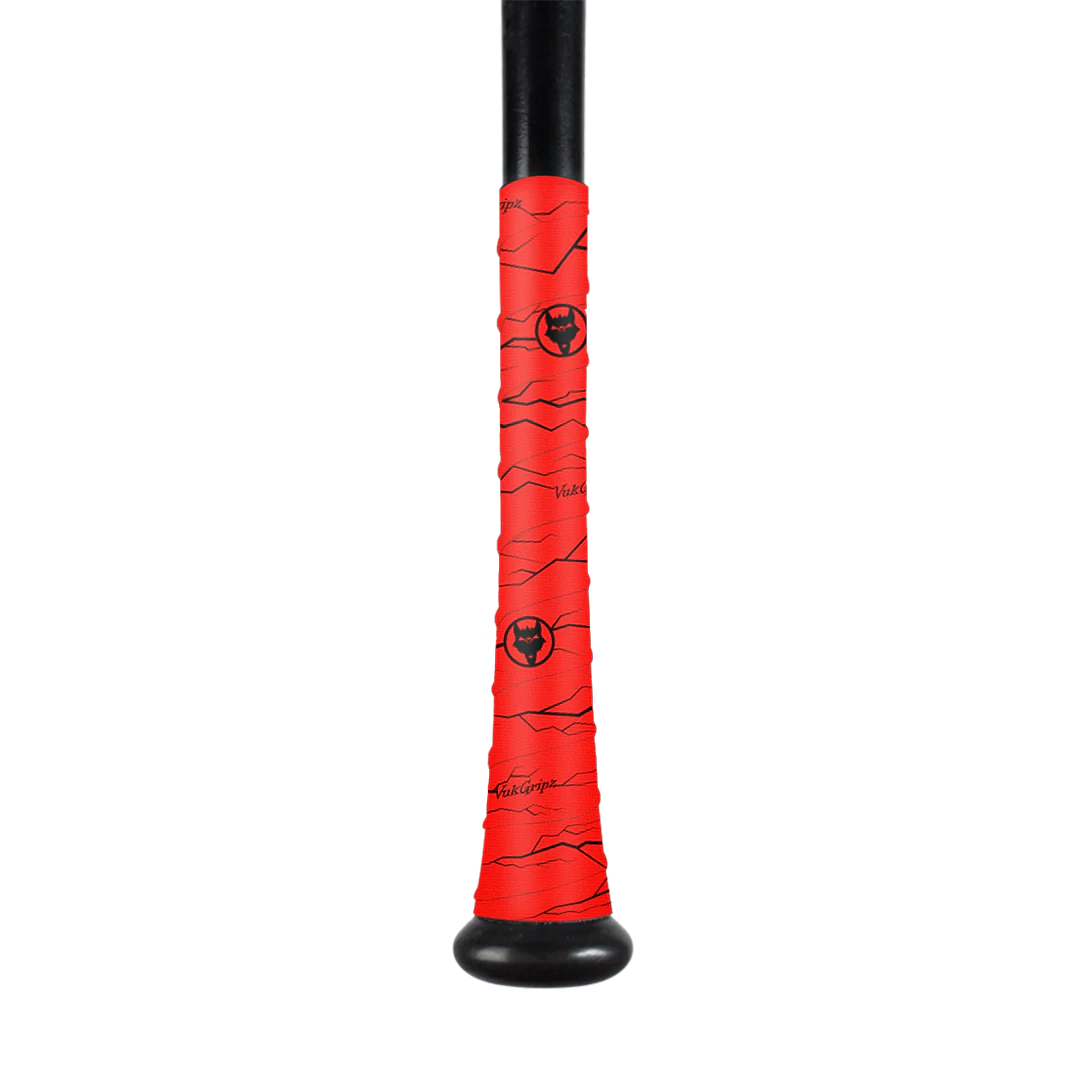 VukGripz Pulse Series Bat Grip Tape-Red