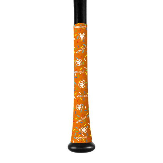 VukGripz Limited Edition Donut Bat Grip Tape Collection - Orange Dream (Orange Donut)