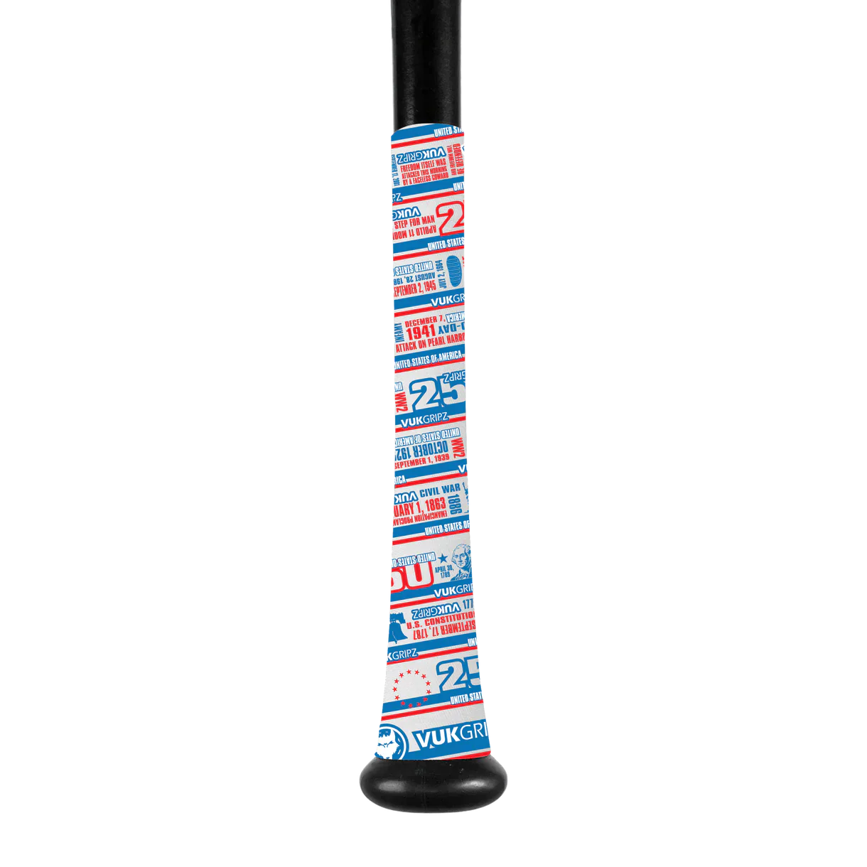 VukGripz USA 250th Anniversary Bat Grip Series - 250th White