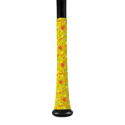 VukGripz Limited Edition Donut Bat Grip Tape Collection - Lemon Drop (Yellow Donut)