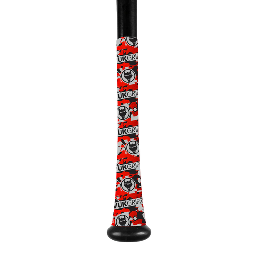 VukGripz Camo - Velocity Red Bat Grip Tape