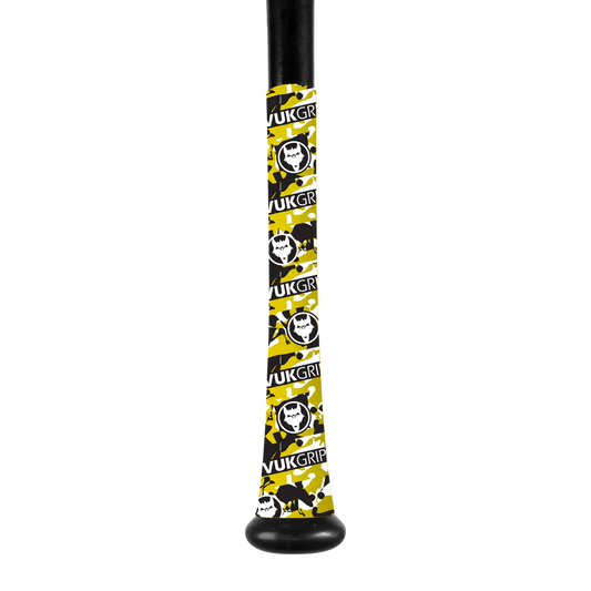 VukGripz Camo - Yellow Blitz Bat Grip Tape