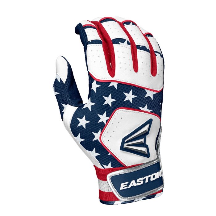 Item # A121252 Level: Adult Series: Walk-Off Sport: Baseball Usage: Batting Gloves Wrist: Retro Elastic Cuff With Bio-Dri™ Wrist Liner.Easton Walk Off NX Adult Batting Gloves